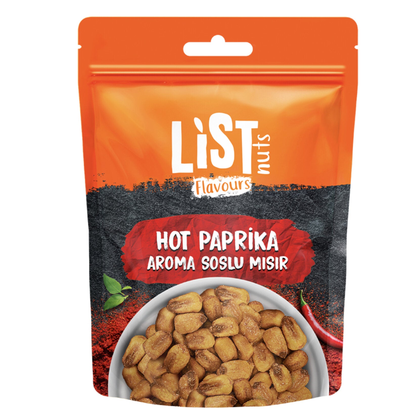 List Flavours Hot Paprika Sauce Corn 75g