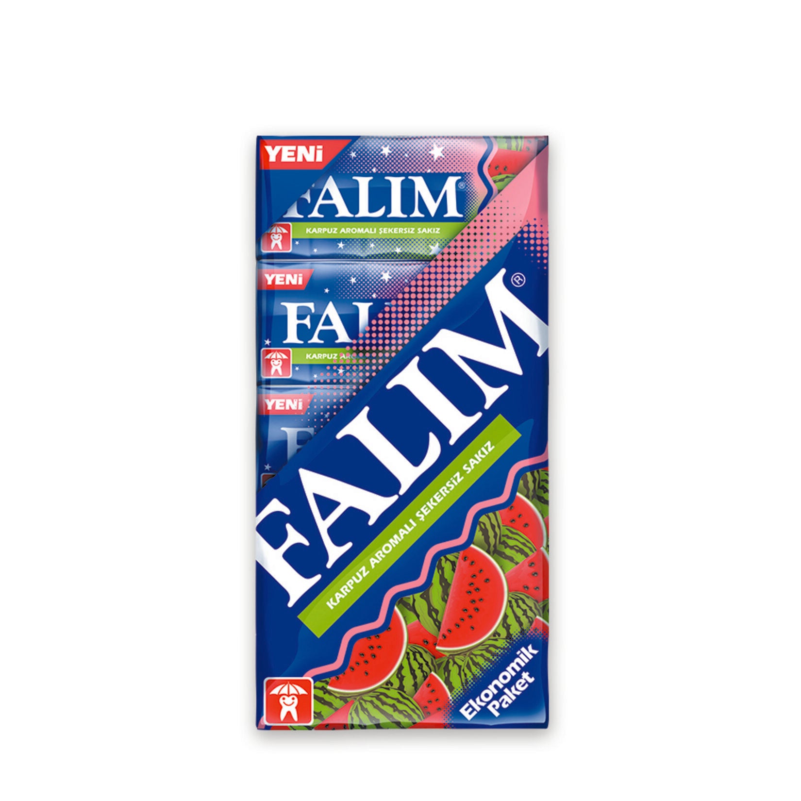 Falım 5-Pack Watermelon Flavored Gum (Karpuz Aromalı Sakız) 35g