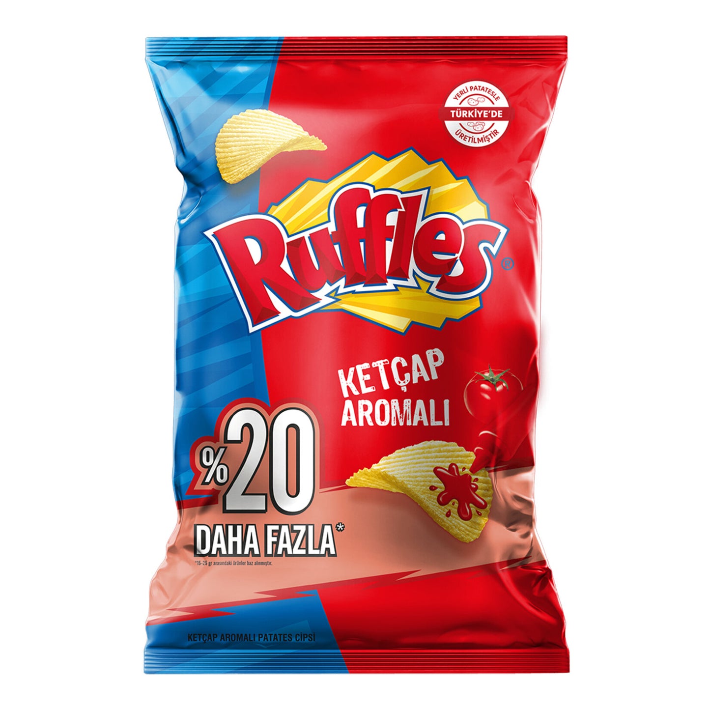 Ruffles Ketçap Aromalı Patates Cipsi Parti Boy 160 G