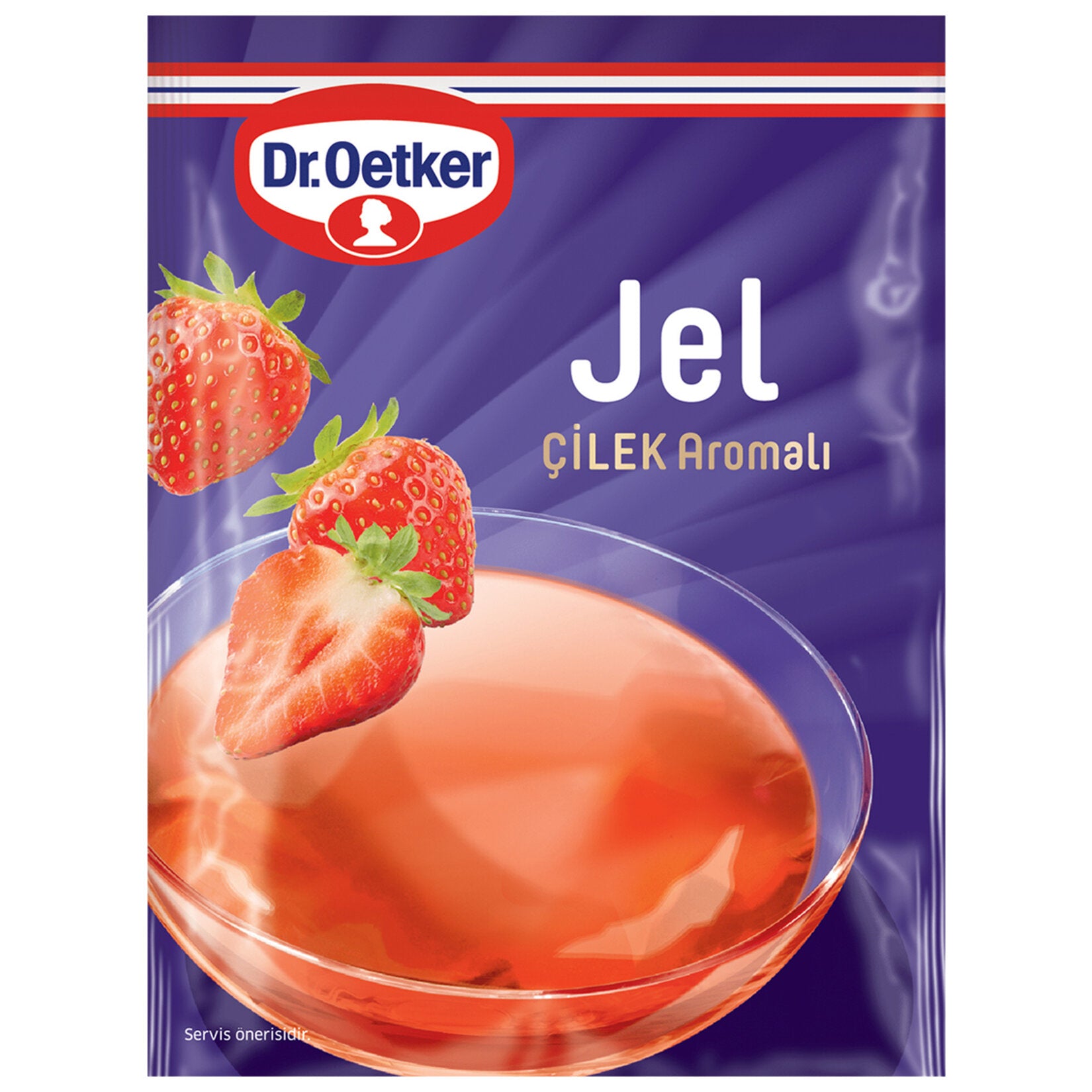 Dr.Oetker Jelly Strawberry Flavor (Jel Çilek Aromalı) 100 G