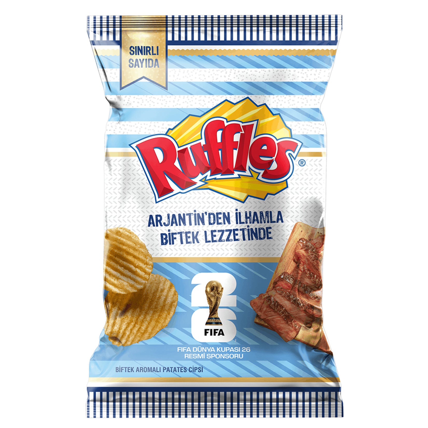 Ruffles Steak Flavor Inspired by Argentina (Biftek Lezzeti) 115g