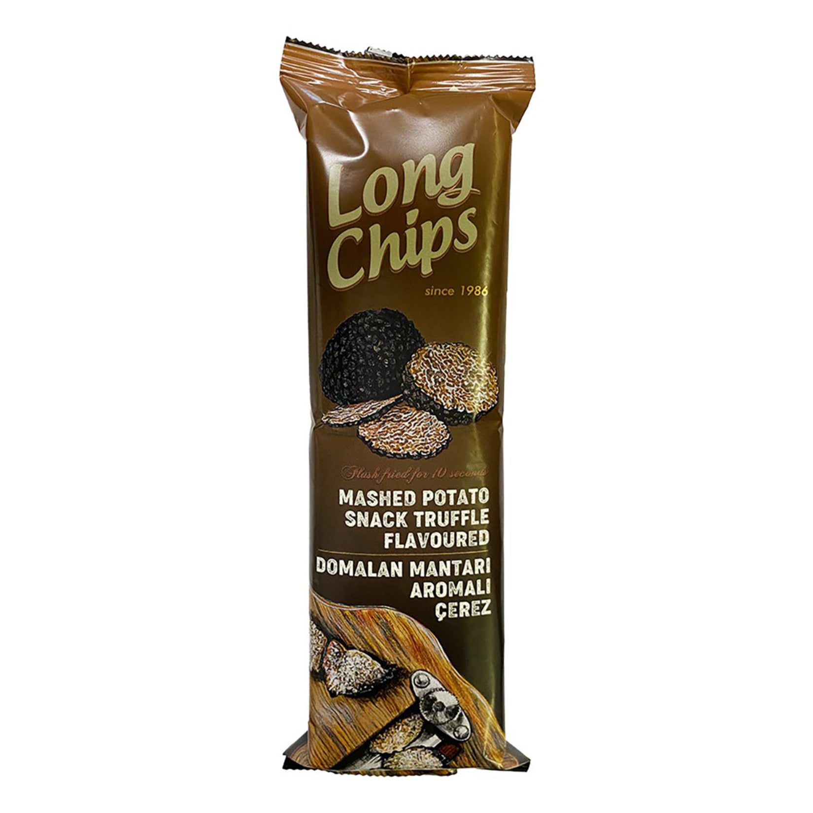 Long Chips Mushroom Flavored Snack (Domalan Mantarı Aromalı Çerez) 75 G