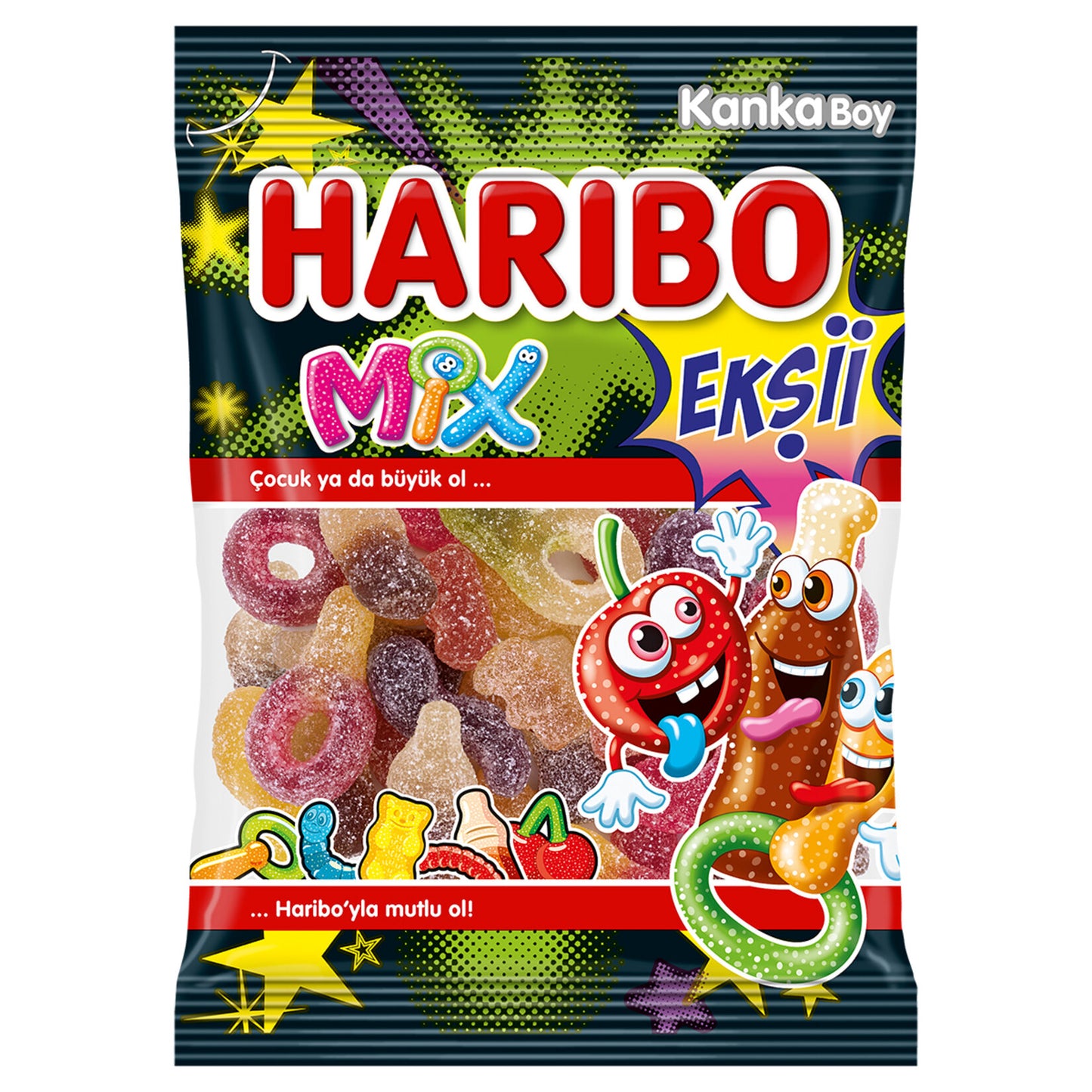 Haribo Fizz Mix Mixed Soft Candy 70 G