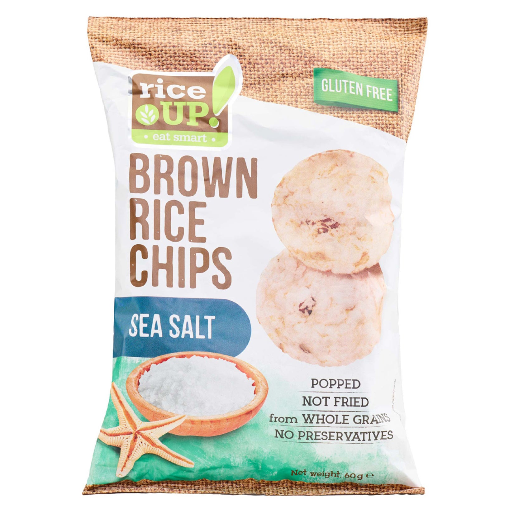 Rice Up Sea Salt Chips (Deniz Tuzlu Cips) 60g