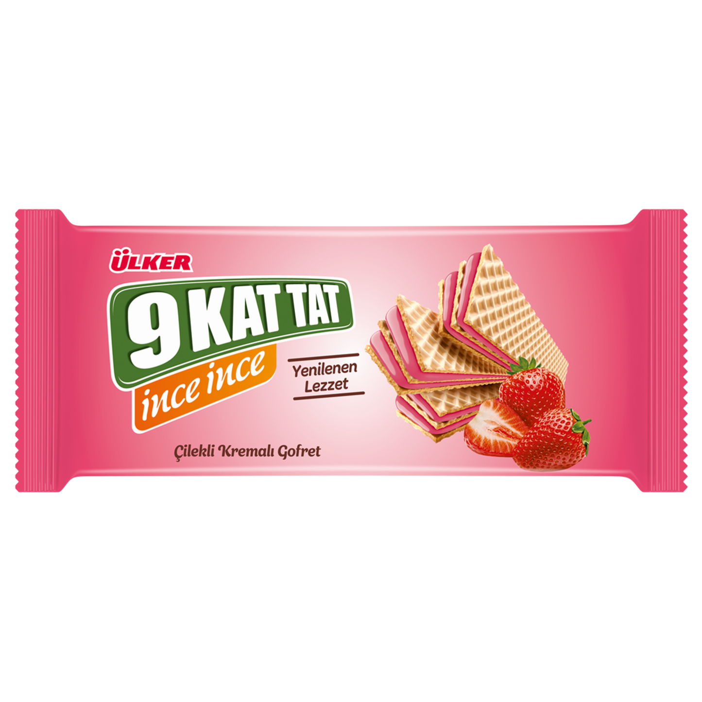 Ülker 9 Kat Tat İnce İnce Çilekli Gofret 114 G