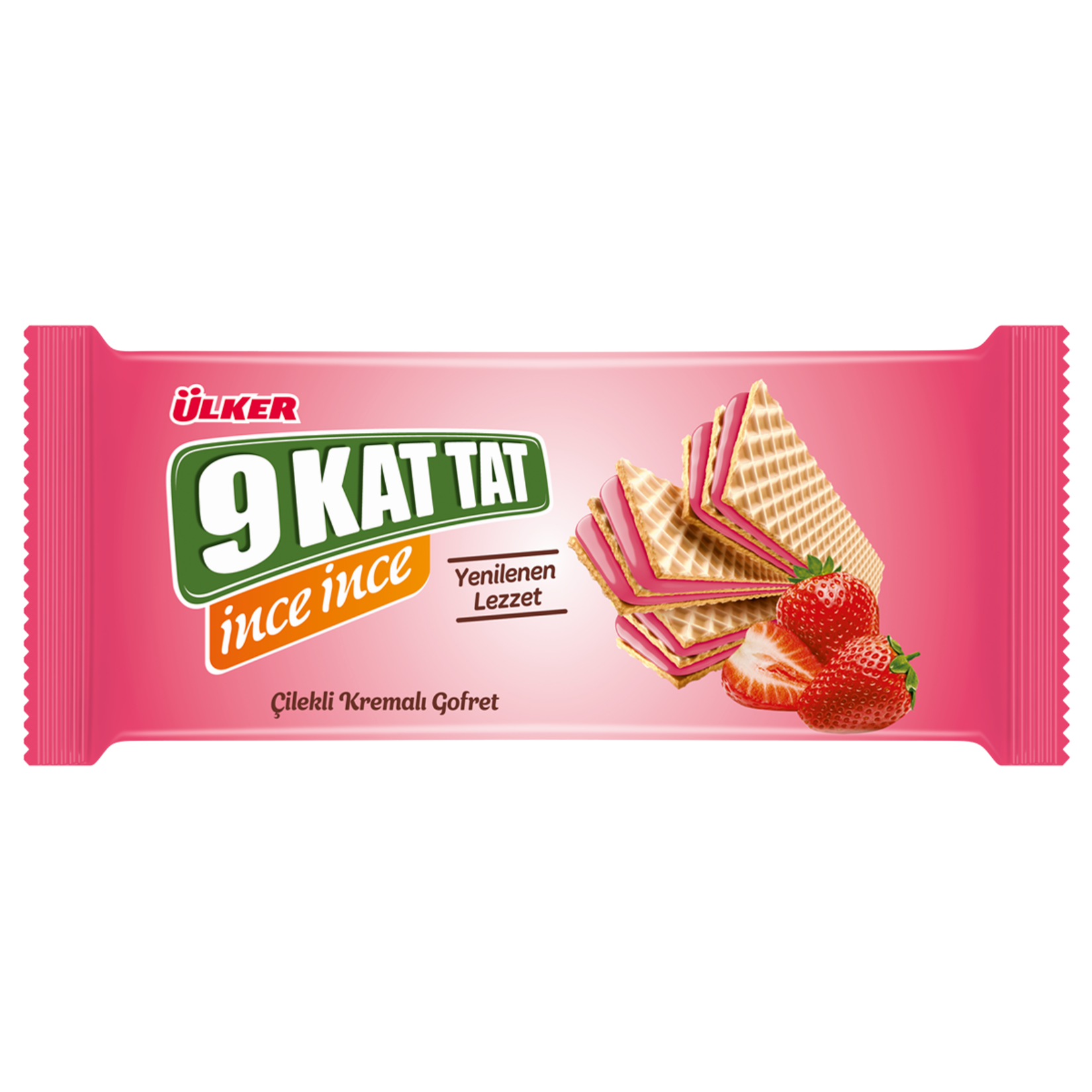 Ülker 9 Kat Tat İnce İnce Çilekli Gofret 114 G