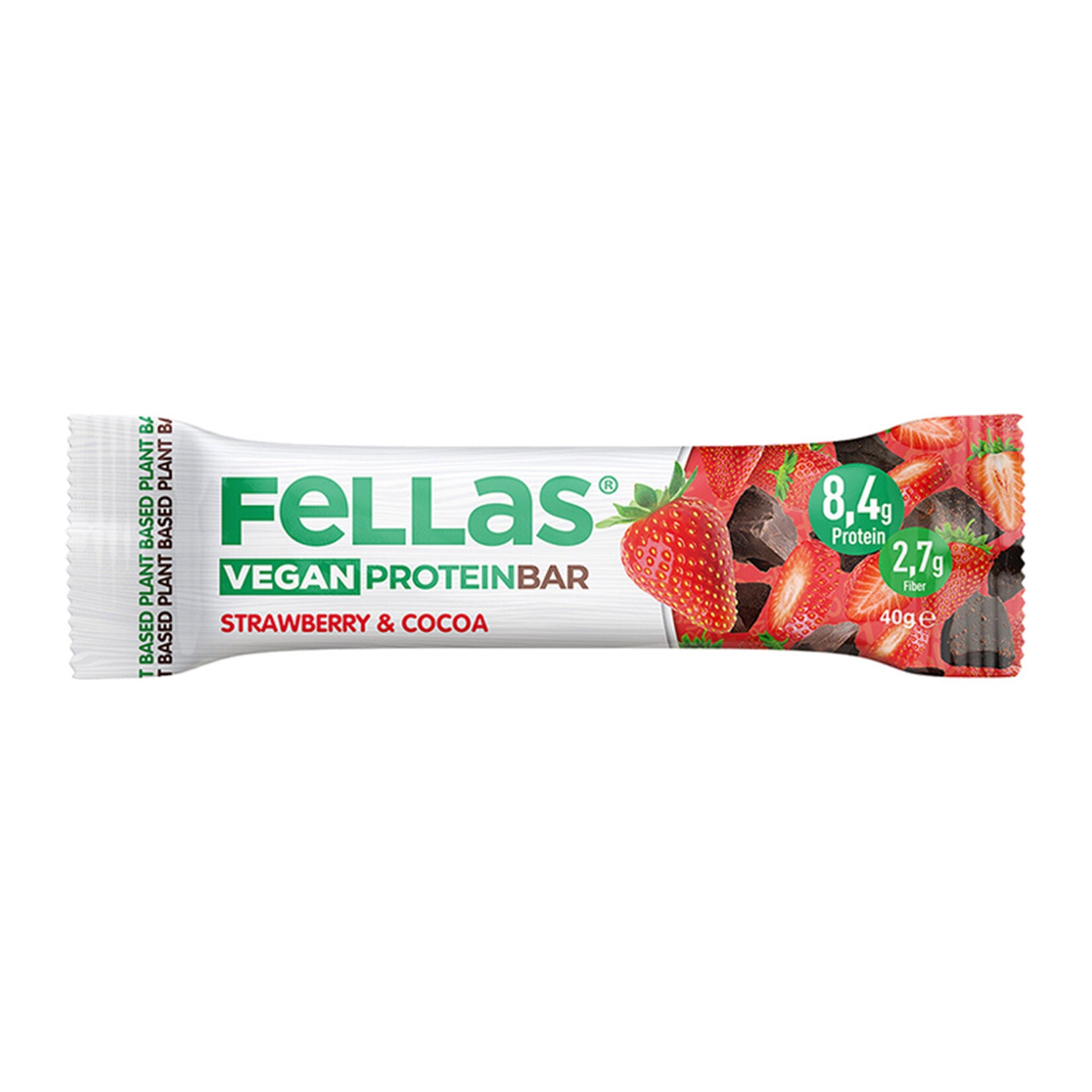 Fellas Vegan Protein Bar Strawberry & Cocoa 40g