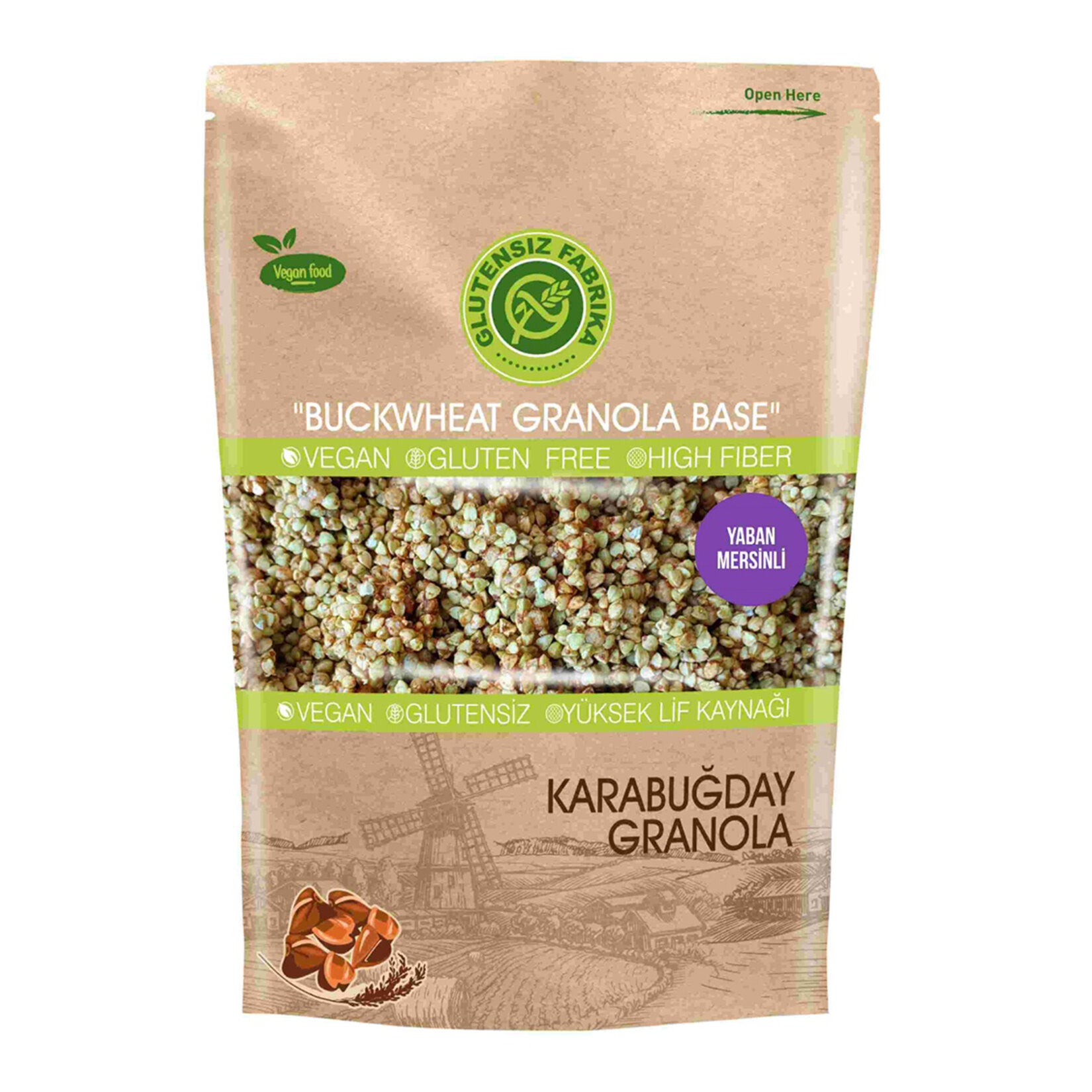 Glutensiz Fabrika Yaban Mersinli Karabuğday Granola 200G
