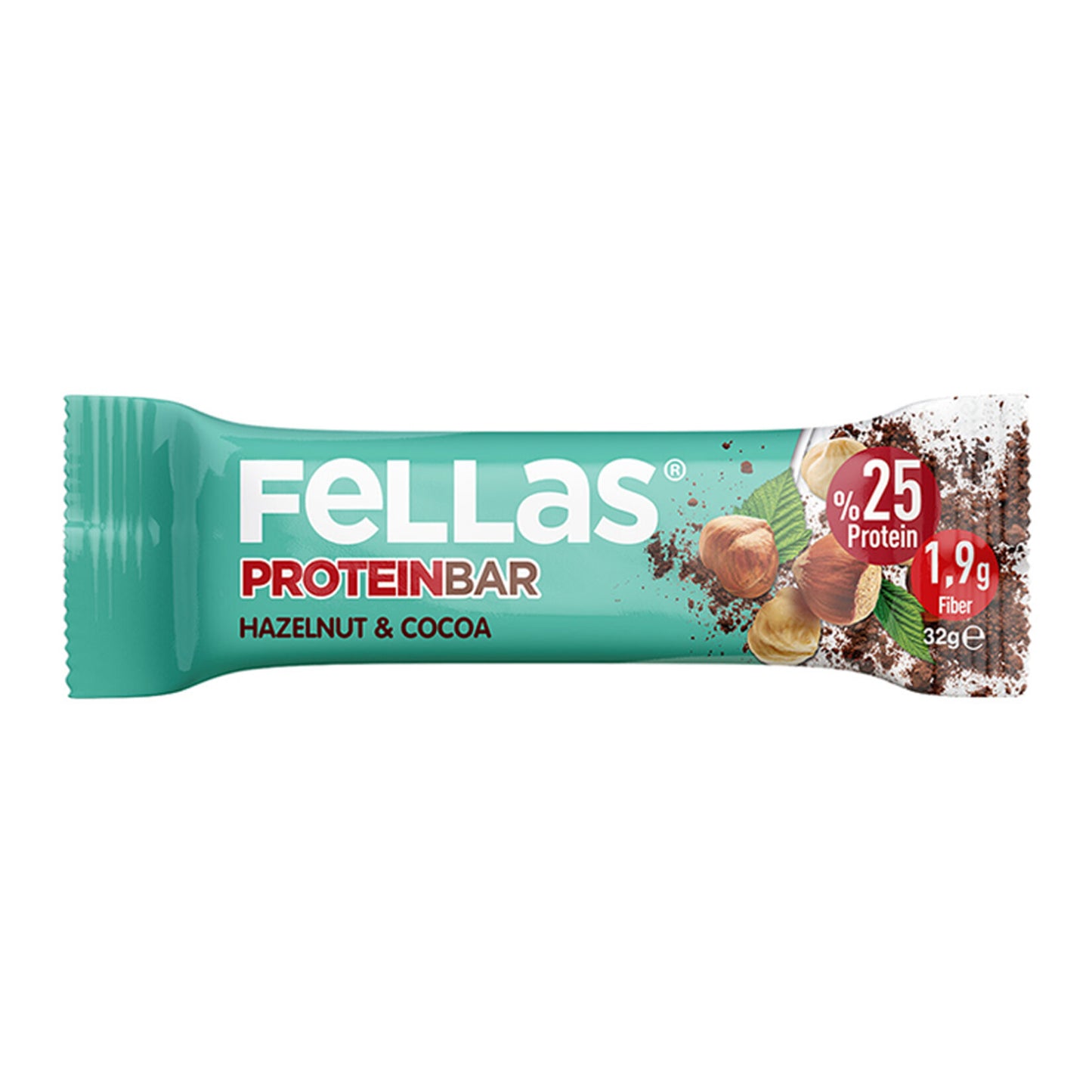Fellas Optimum Hazelnut and Cocoa Protein Bar (Fındıklı & Kakaolu Protein Bar) 32g