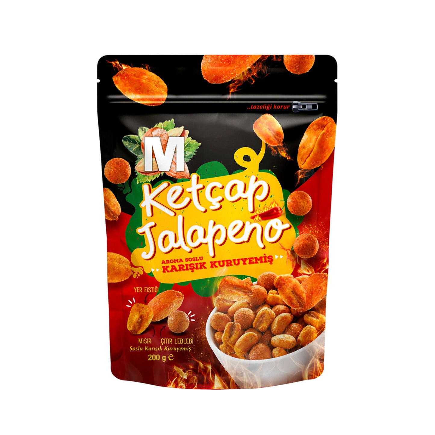 Migros Ketçap Jalapeno Soslu Karışık Kuruyemiş 200 G