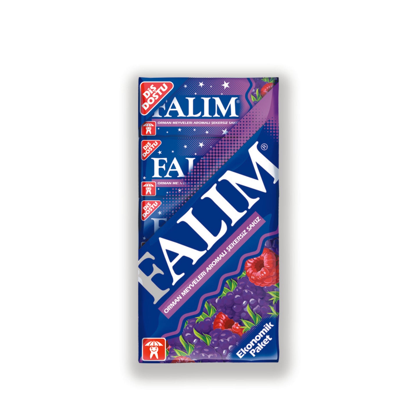 Falım Forest Fruit Chewing Gum (Orman Meyveli) 5'li 35 G