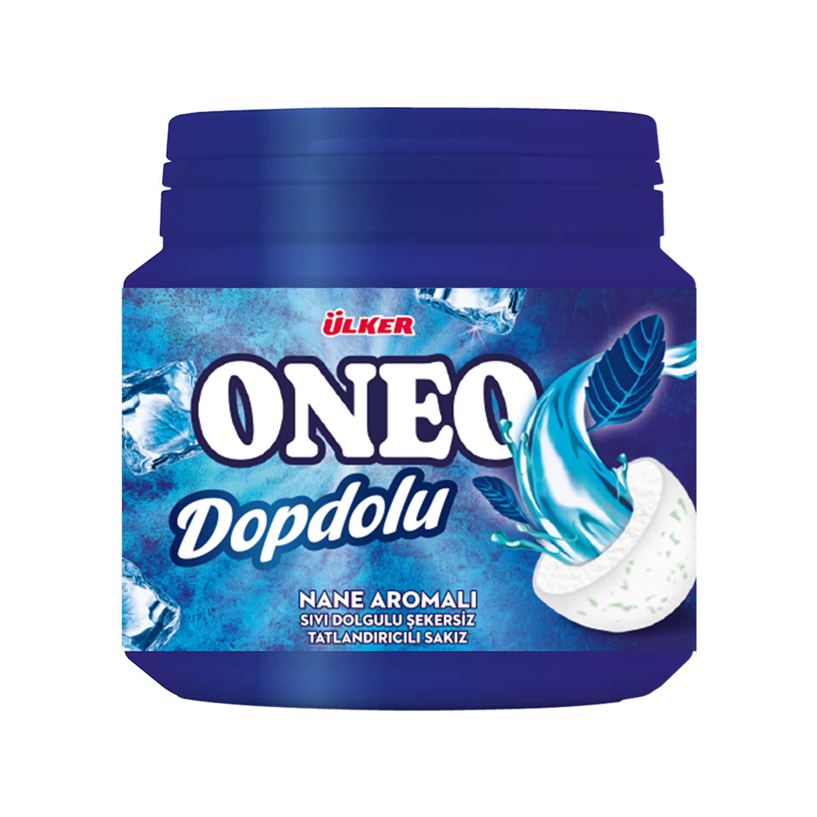 Ülker Oneo Mint Filled Bottle Gum 76g