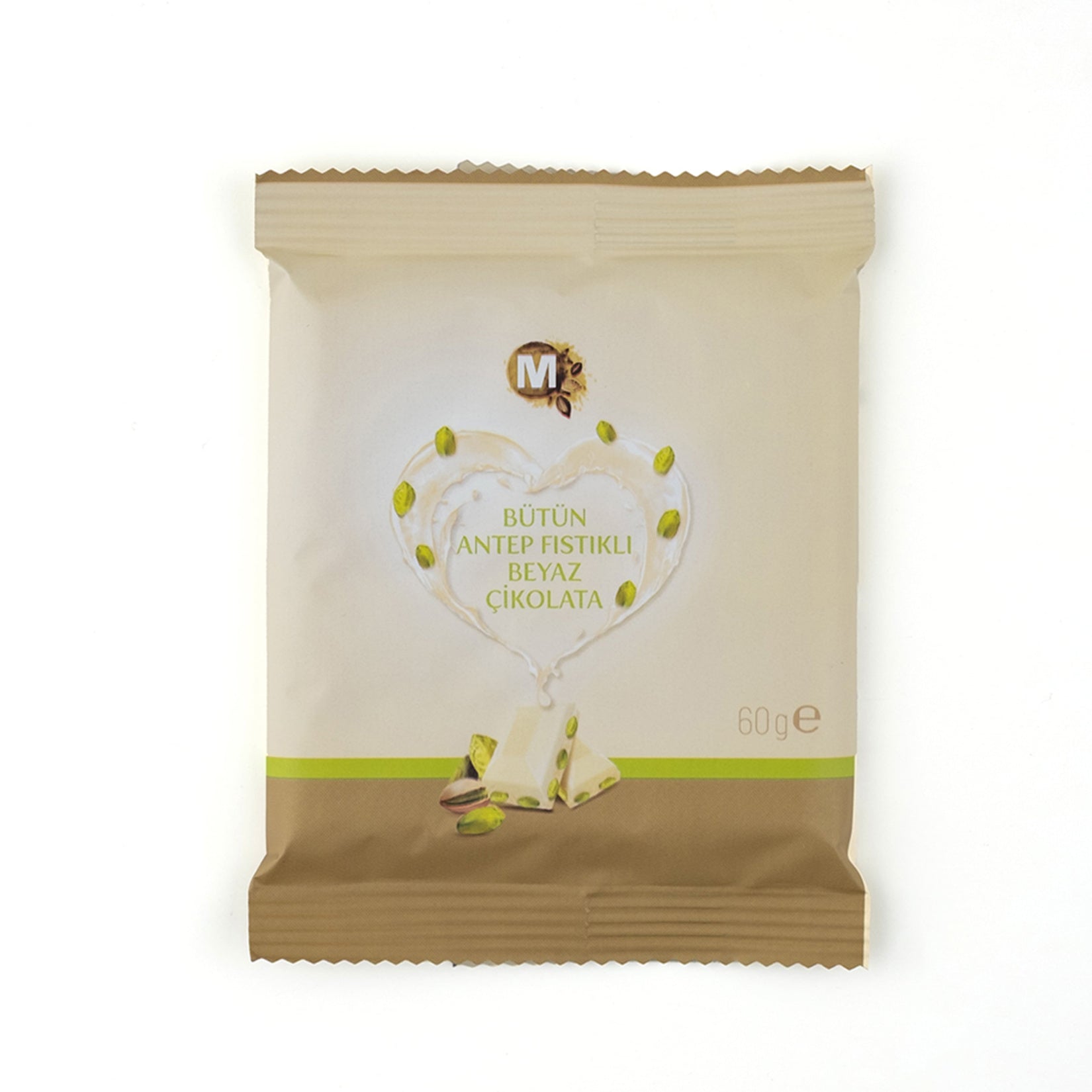 Migros Whole Pistachio White Chocolate 60 G