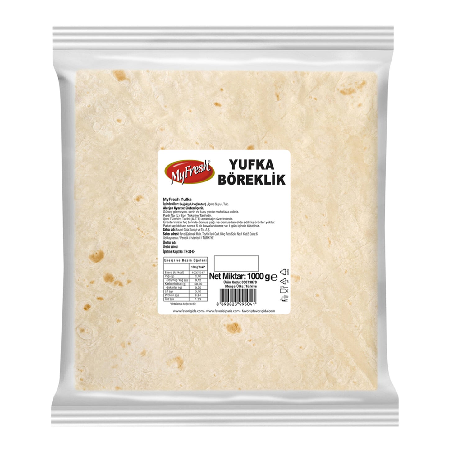 Günlük Yufka 1000 G