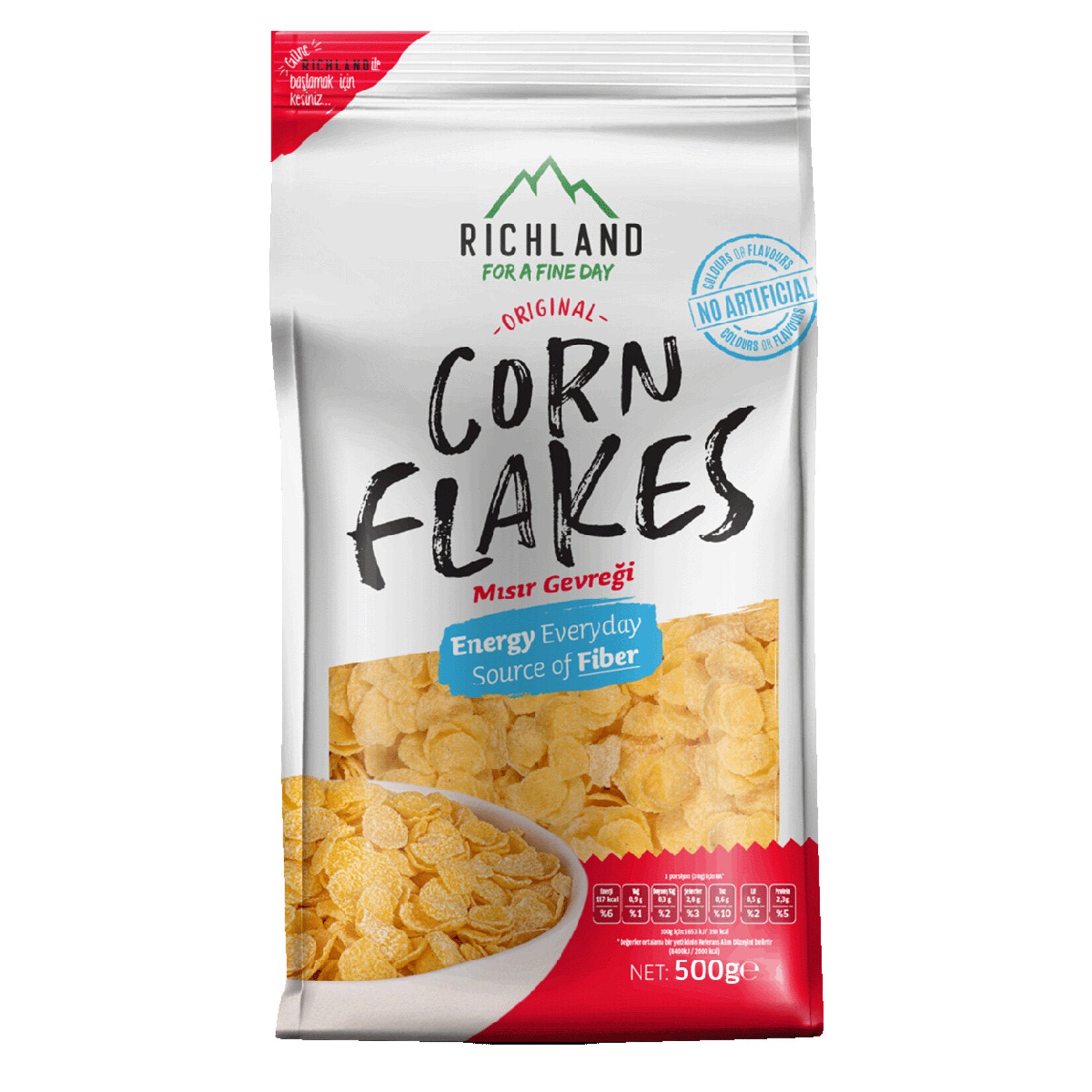 Richland Corn Flakes 500 G (Mısır Gevreği)