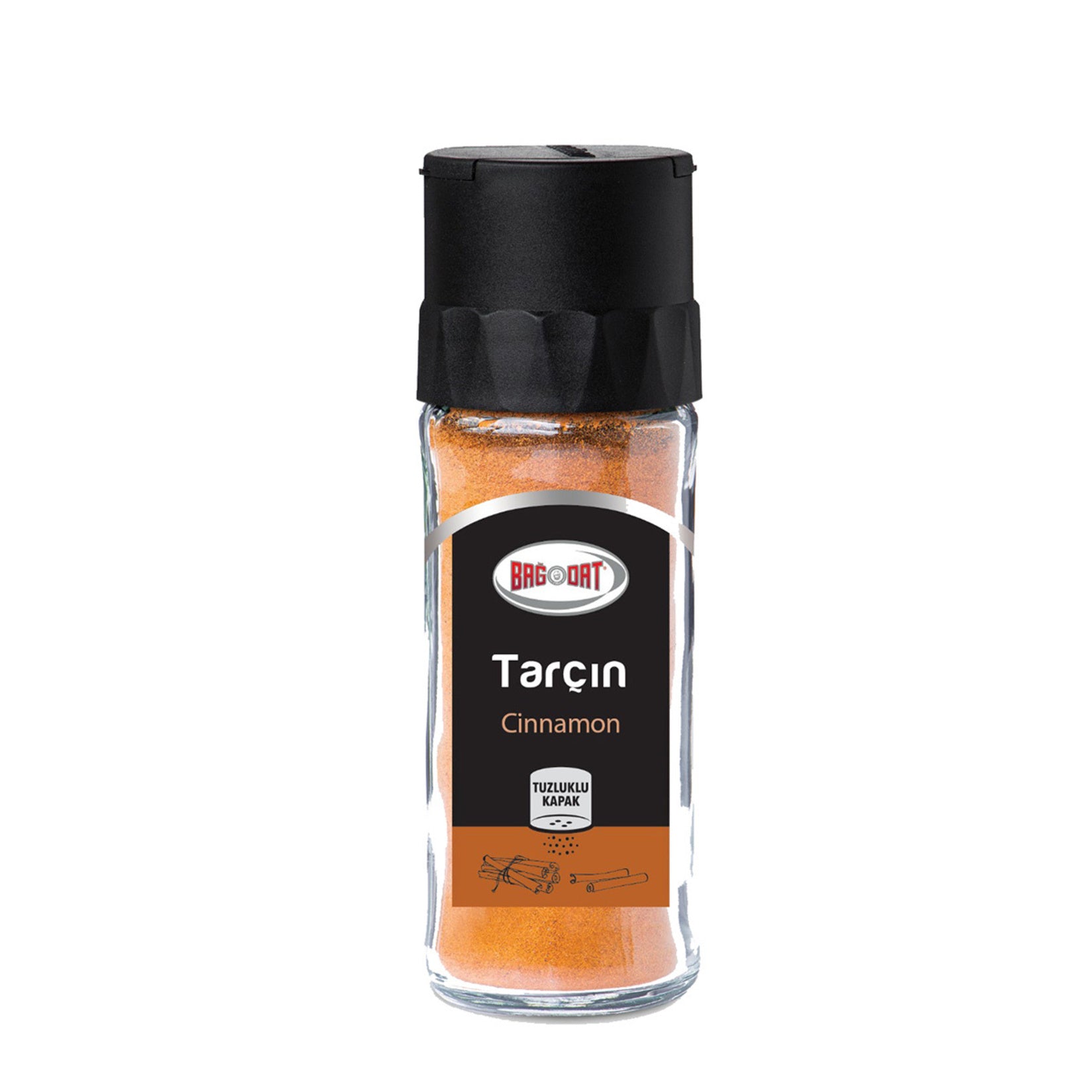 Bağdat Cinnamon Glass Shaker (Tarçın Tuzluklu Cam) 40g
