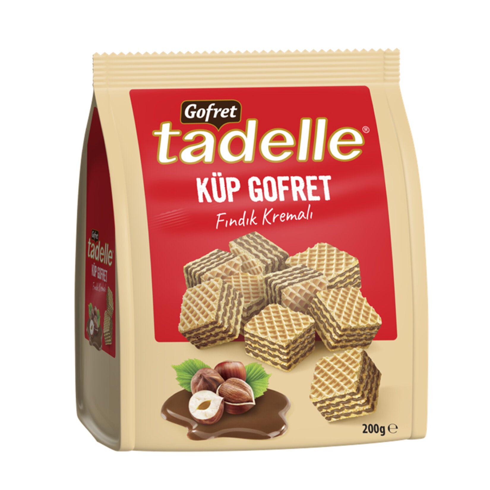 Tadelle Cube Wafer with Hazelnut Cream (Küp Gofret Fındık Kremalı) 200g