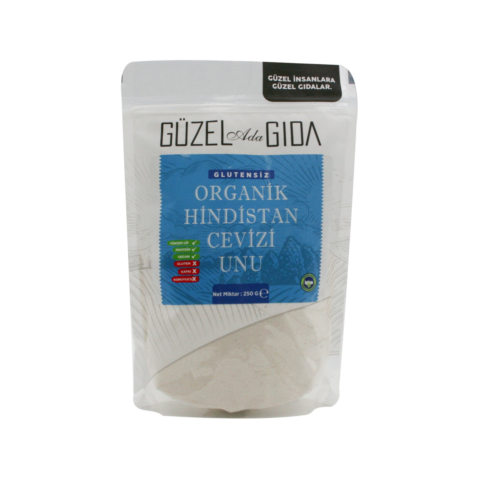 Güzel Ada Glutensiz Organik Hindistan Cevizi Unu 250G