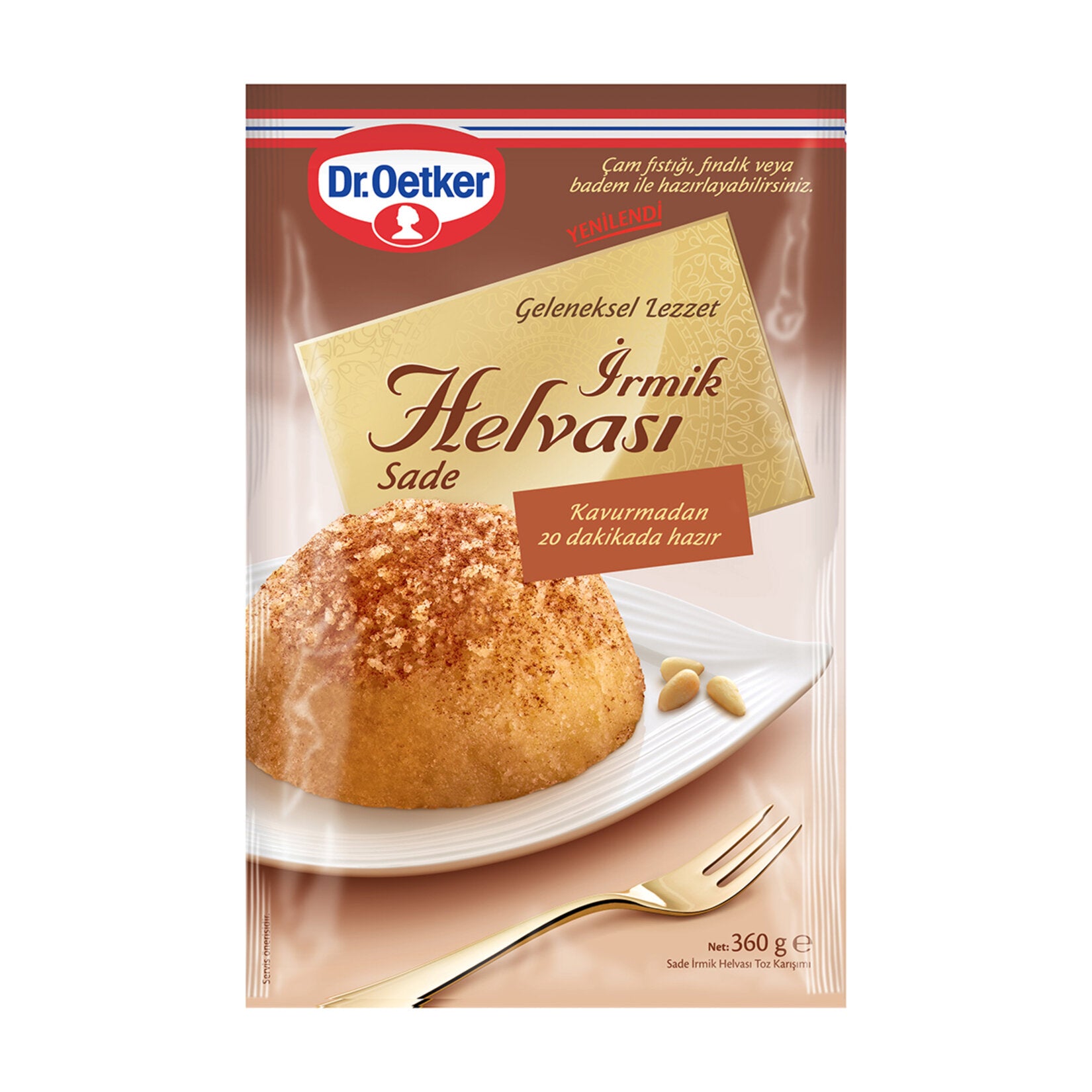 Dr.Oetker Semolina Halva Plain (İrmik Helvası Sade) 360g