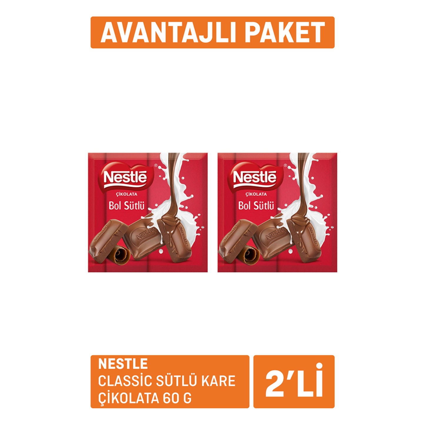 Nestle Classic Milk Chocolate Bar 2 x 60 G