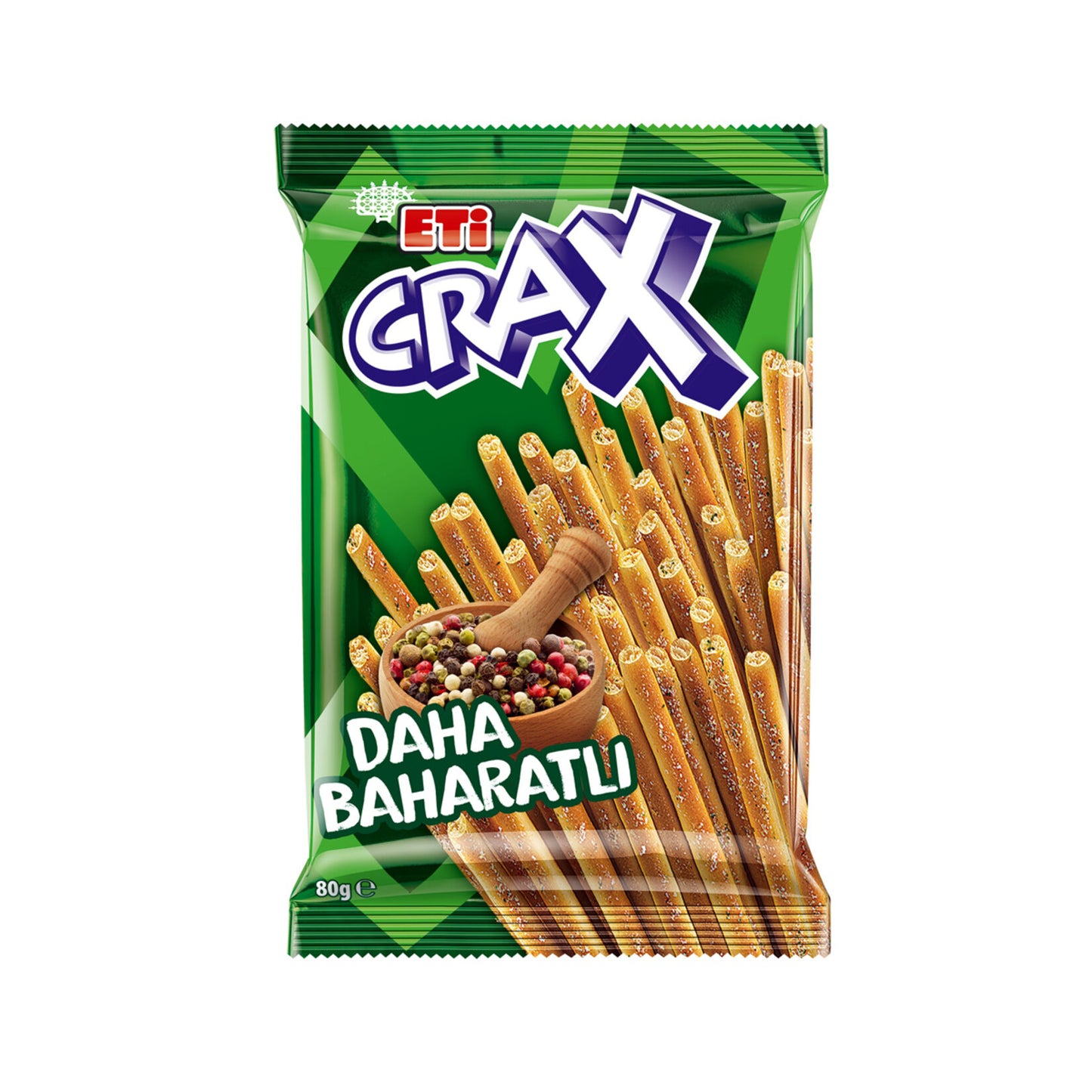 Eti Crax Spicy Pretzel Sticks (Baharatlı Çubuk Kraker) 80g