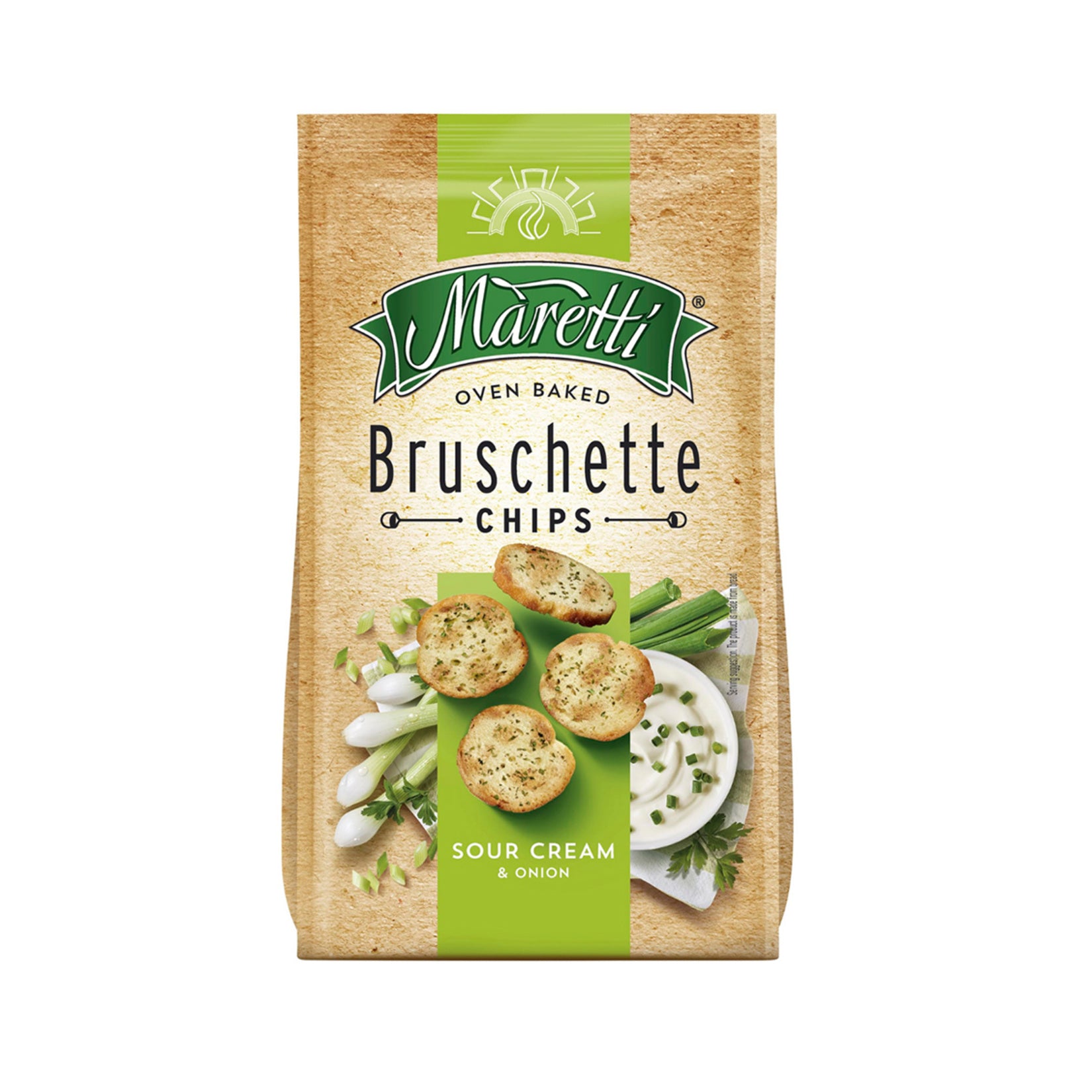 Maretti Bruschette Fried Bread with Sour Onion Flavor (Ekşi Kuru Soğan Aromalı Kızartılmış Ekmek) 70 G