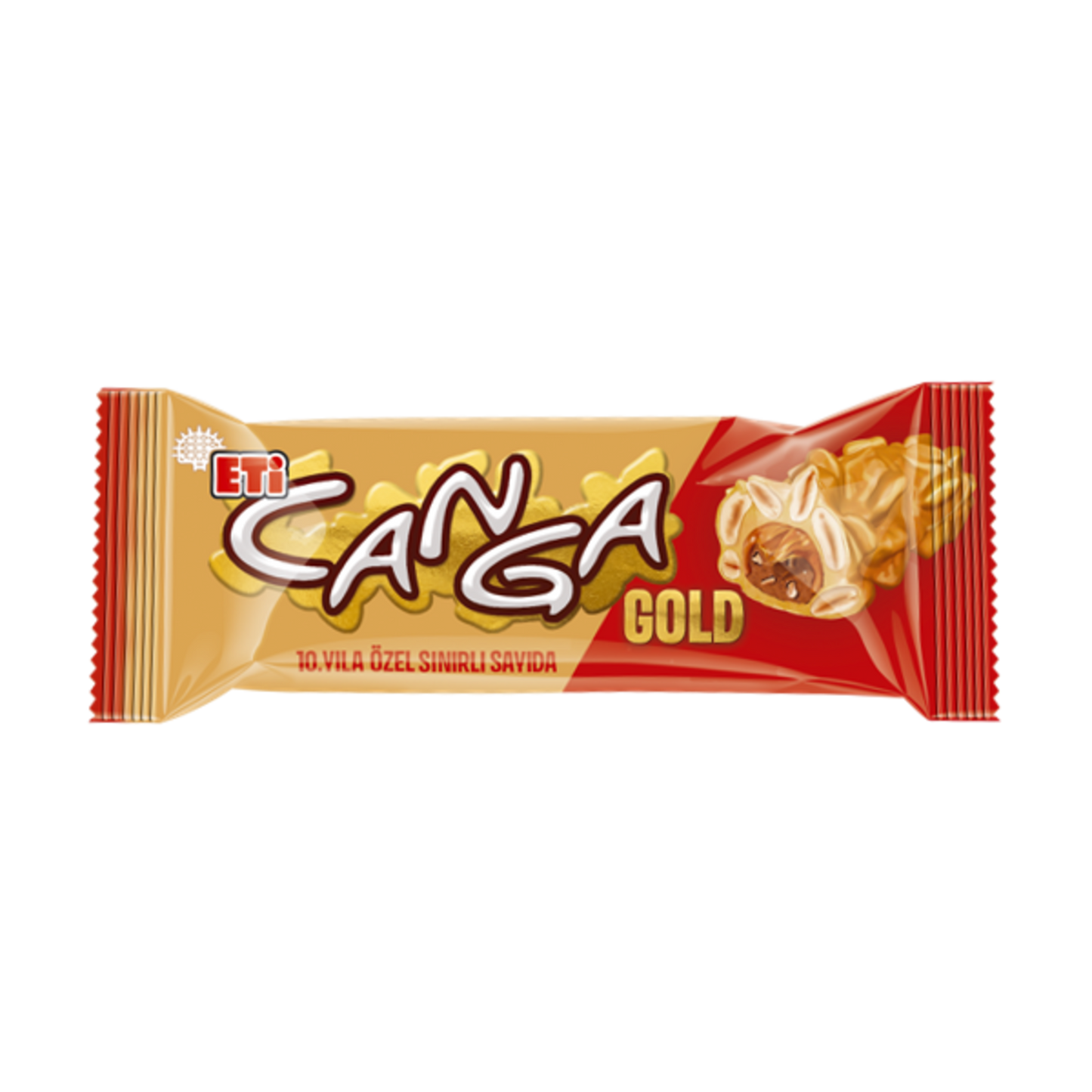 Eti Canga Gold Caramel Peanut Nougat Bar (Nuga Bar) 45 G