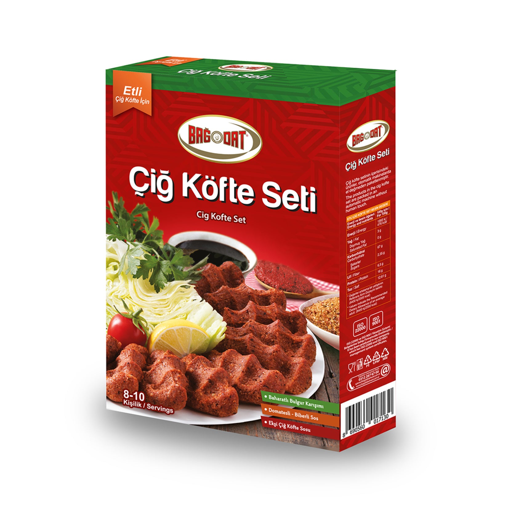 Bağdat Etli Çiğ Köfte Seti 500 G