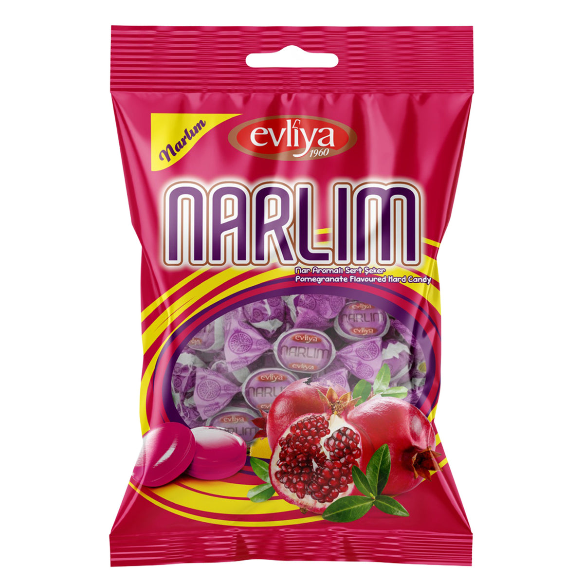 Evliya Pomegranate Flavored Hard Candy 350g