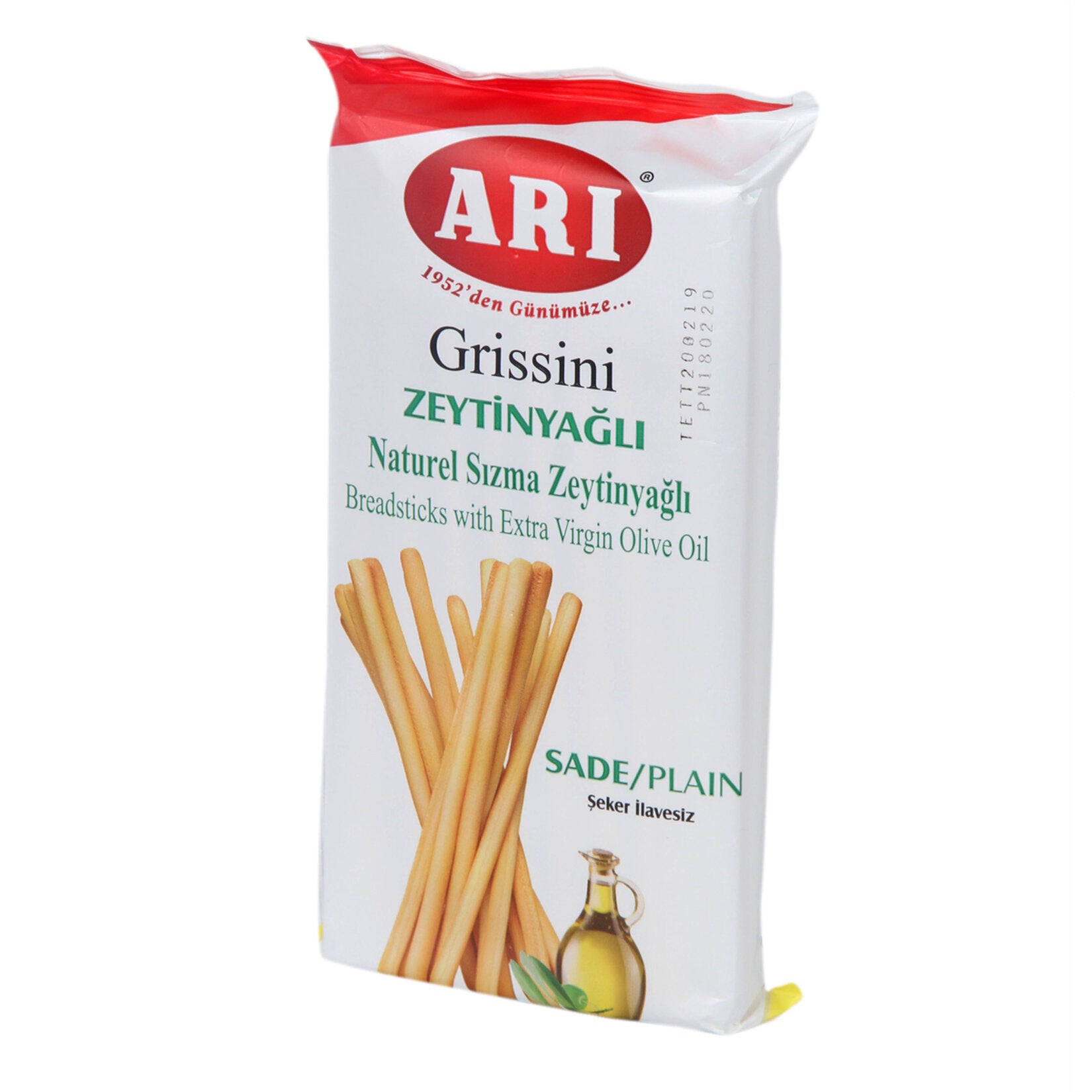 Arı Grissini Plain Olive Oil (Sade Zeytinyağlı) 100 G