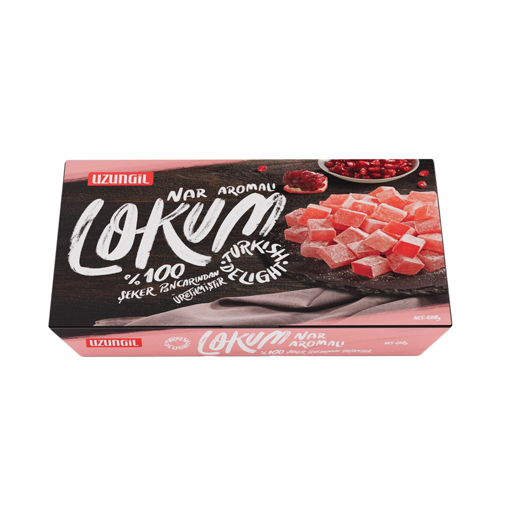 Uzungil Pomegranate Flavored Turkish Delight 400g