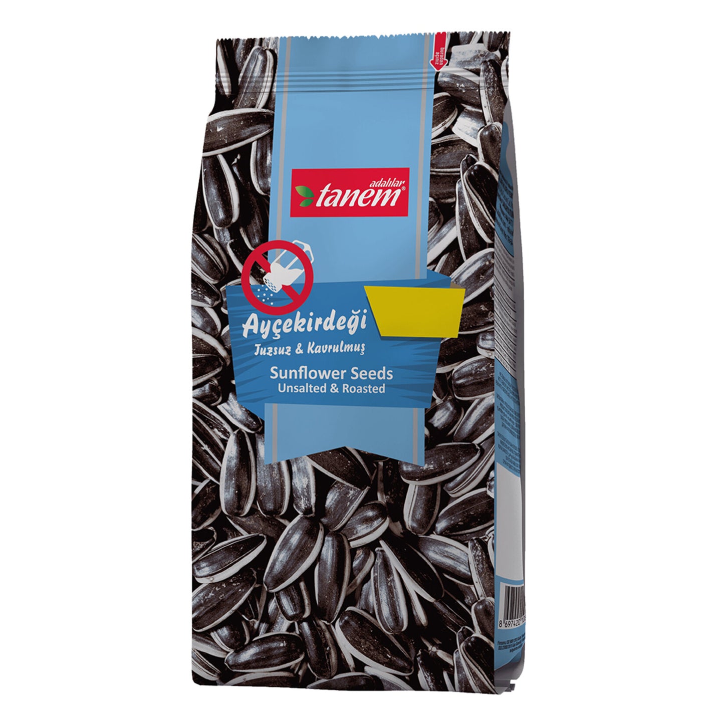 Adalılar Tanem Black Sunflower Seeds (Siyah Ayçekirdeği) Quadro Unsalted 150g