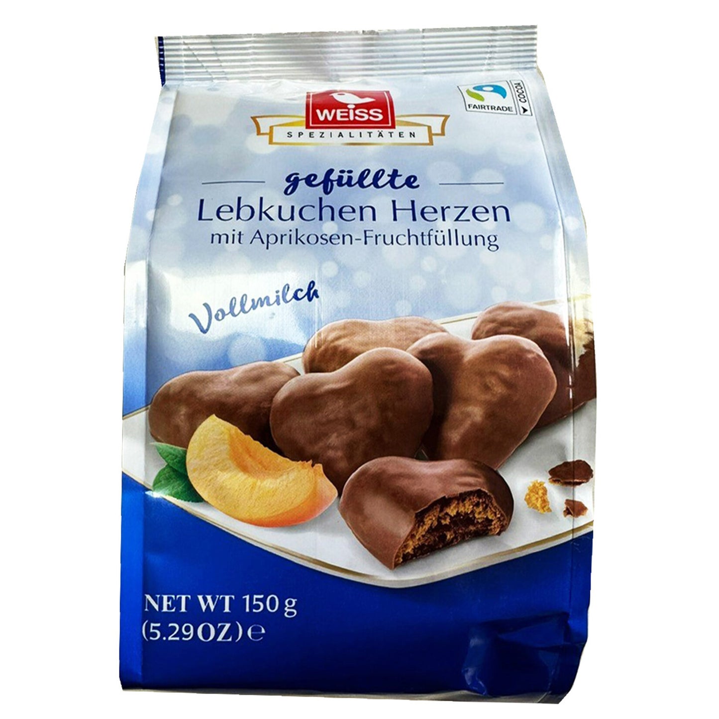 Weiss Apricot Filled Milk Chocolate Coated Cookie (Kayısı Dolgulu Sütlü Çikolata Kaplı Kurabiye) 150 G