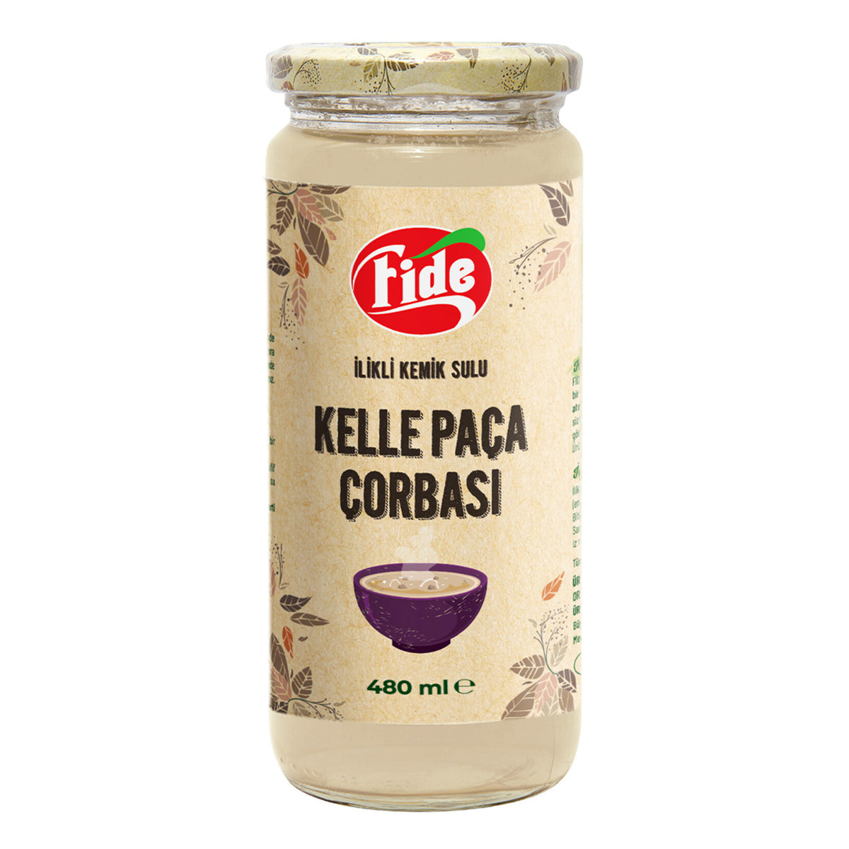 Fide Bone Broth Sheep Head Soup (Kemik Sulu Kelle Paça Çorbası) 480 Ml
