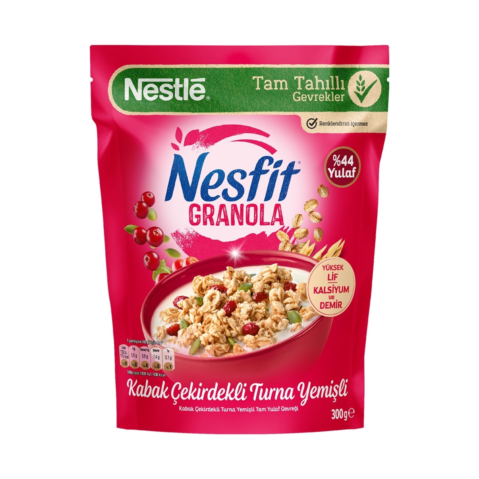 Nesfit Kabak Çekirdekli Turna Yemişli Granola 300 G