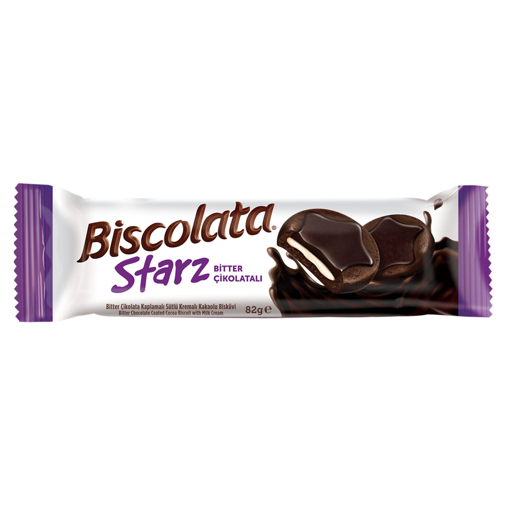 Biscolata Starz Bitter Çikolata Kakaolu Bisküvi 82 G