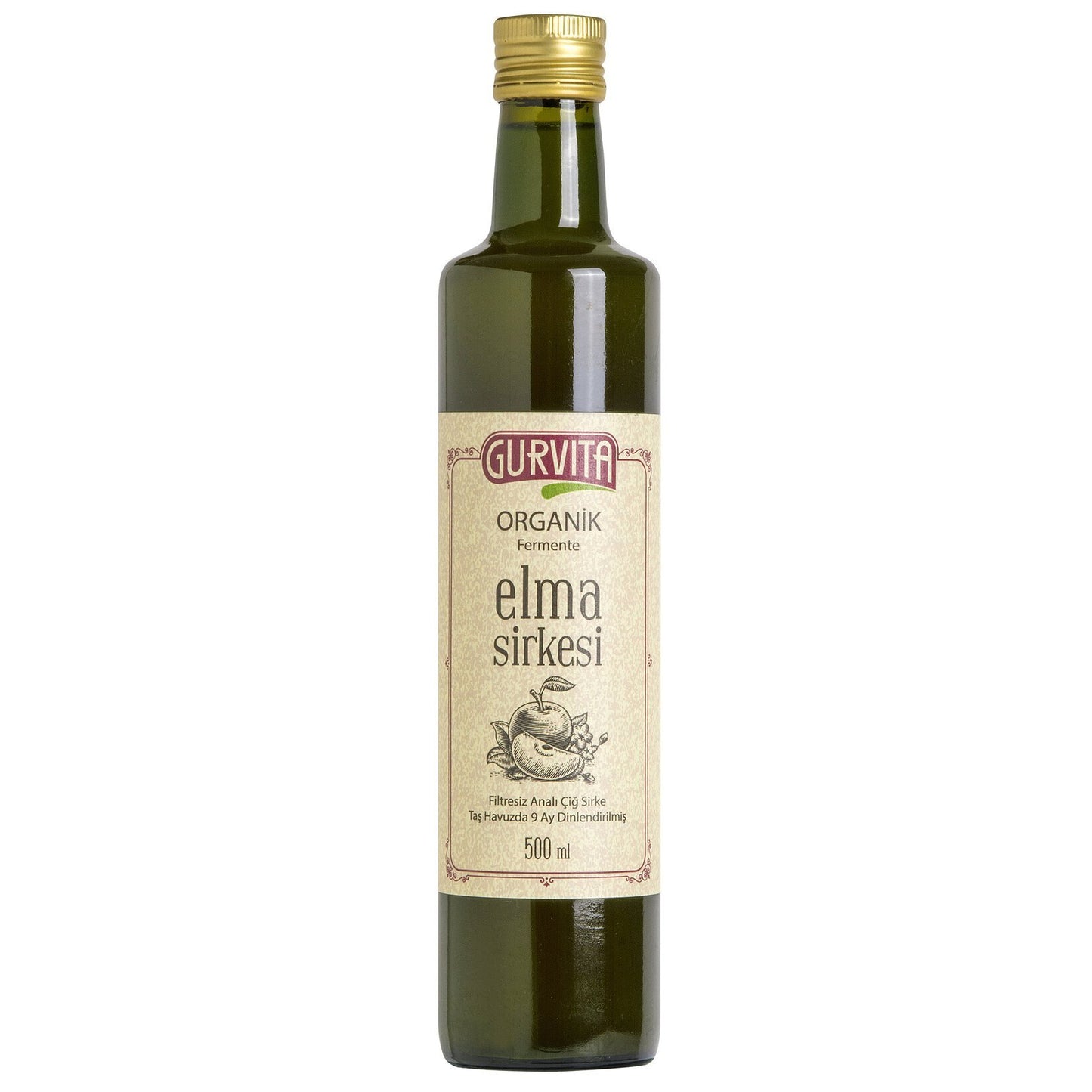 Gurvita Organik Elma Sirkesi 500 Ml