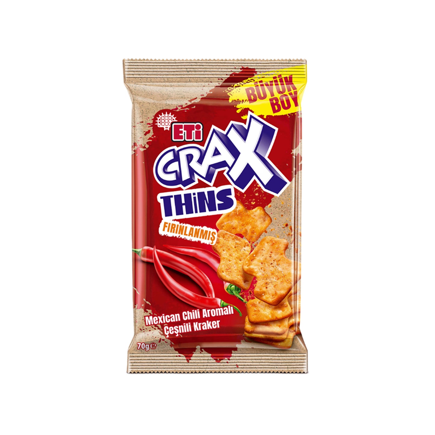 Eti Crax Thins Mexican Chili 70 G