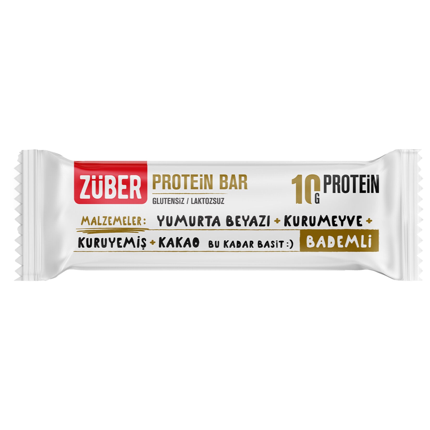 Züber Almond Gluten-Free Protein Bar, 40 G