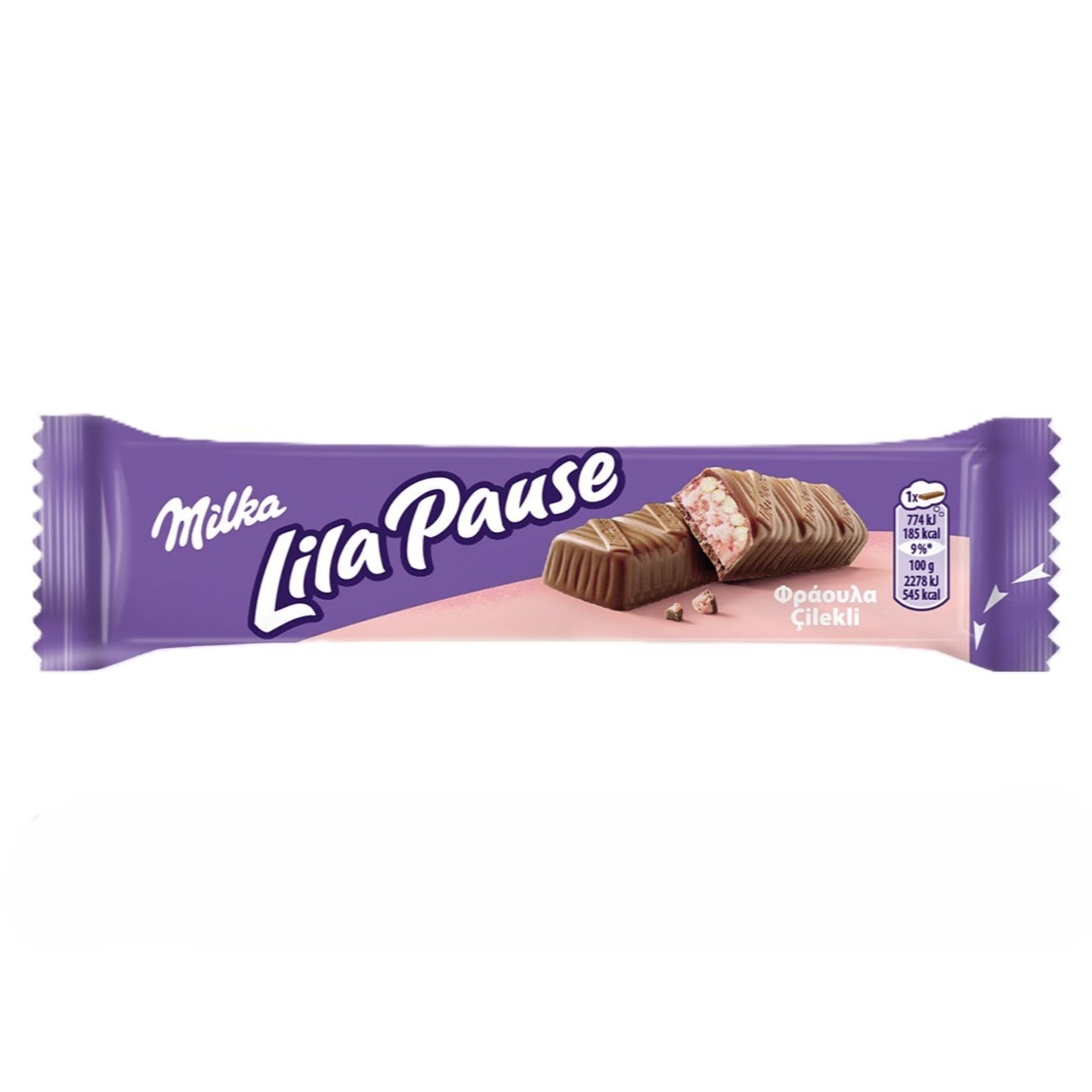 Milka Purple Pause Strawberry (Lila Pause Çilekli) 34 G