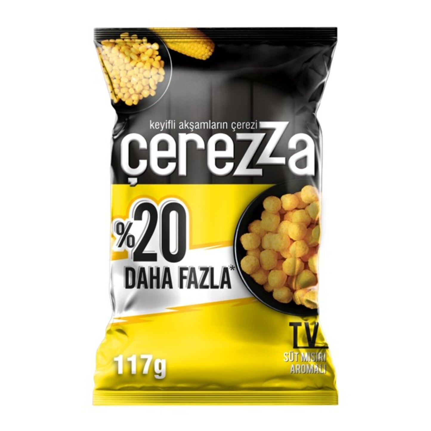 Çerezza TV Milk Corn Flavored Corn Snack Super Size 117g