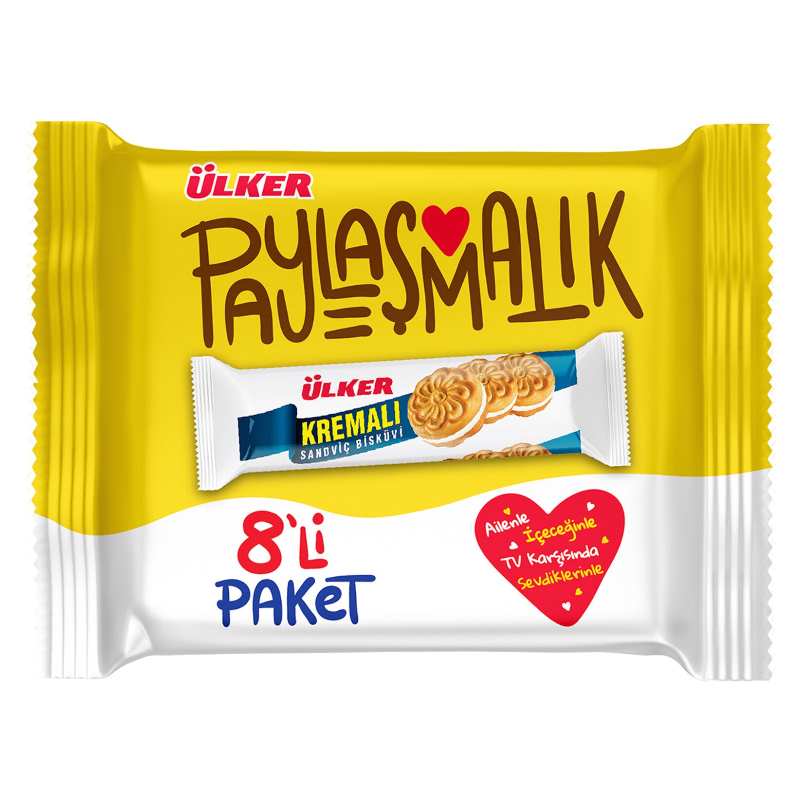 Ülker Cream Sandwich Biscuit 8 Pieces 488 G