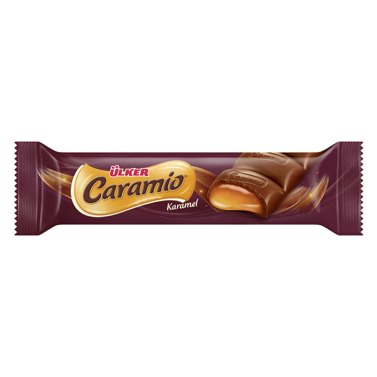 Ülker Caramio Caramel Filled Milk Chocolate (Ülker Caramio Karamel Dolgulu Sütlü Çikolata) 32g