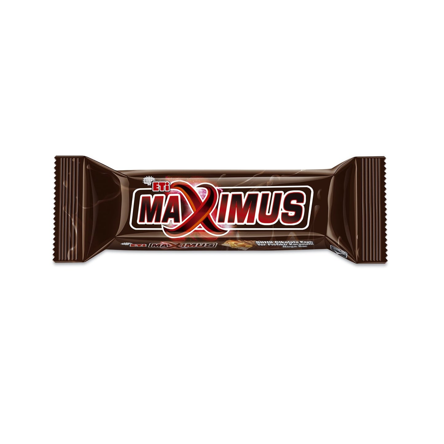 Eti Maximus Milk Chocolate Covered Peanut Caramel Nougat Bar (Sütlü Çikolata Kaplı Yer Fıstıklı Karamelli Nuga Bar) 36 g