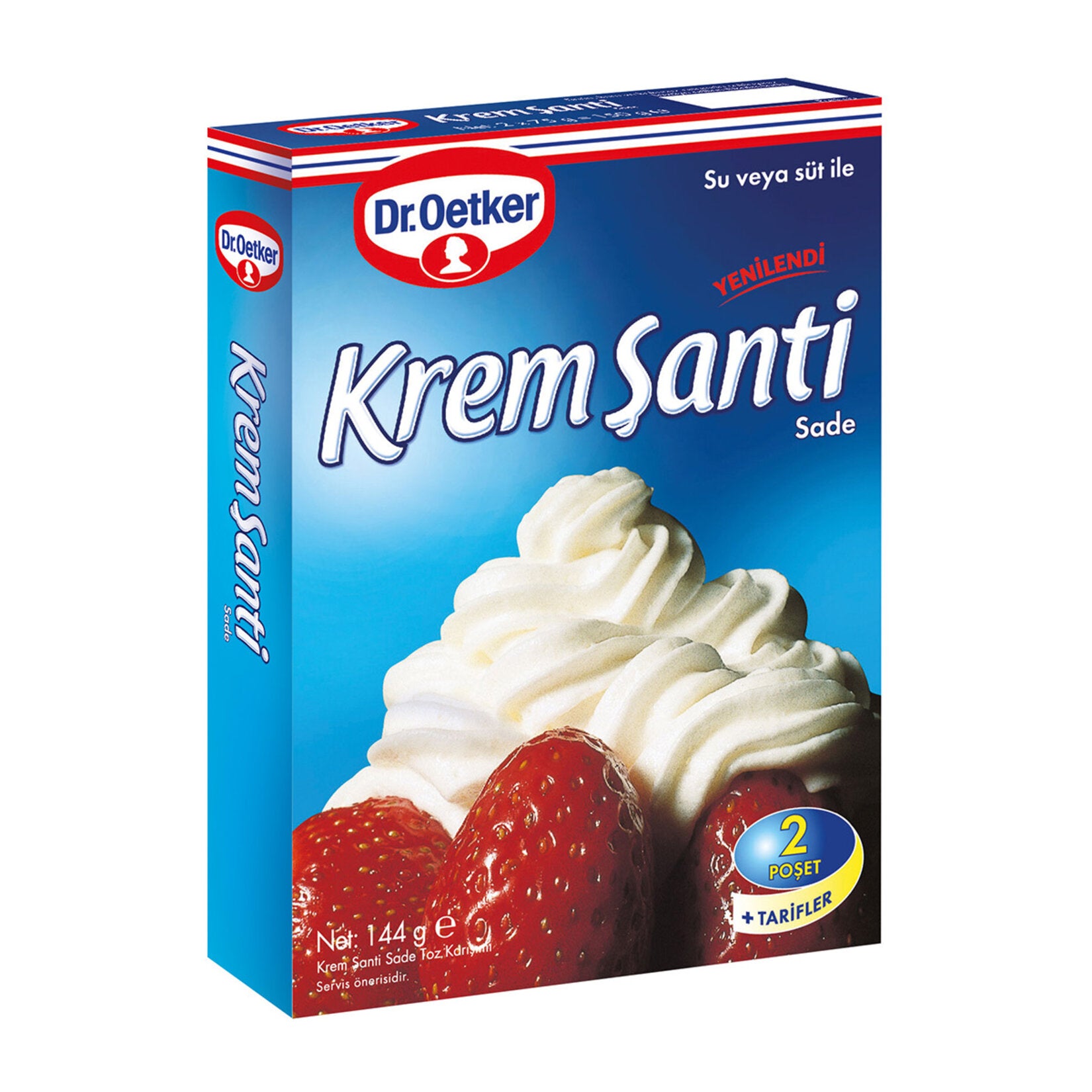 Dr.Oetker Standard Whipped Cream (Krem Şanti Standart) 2 x 72 G