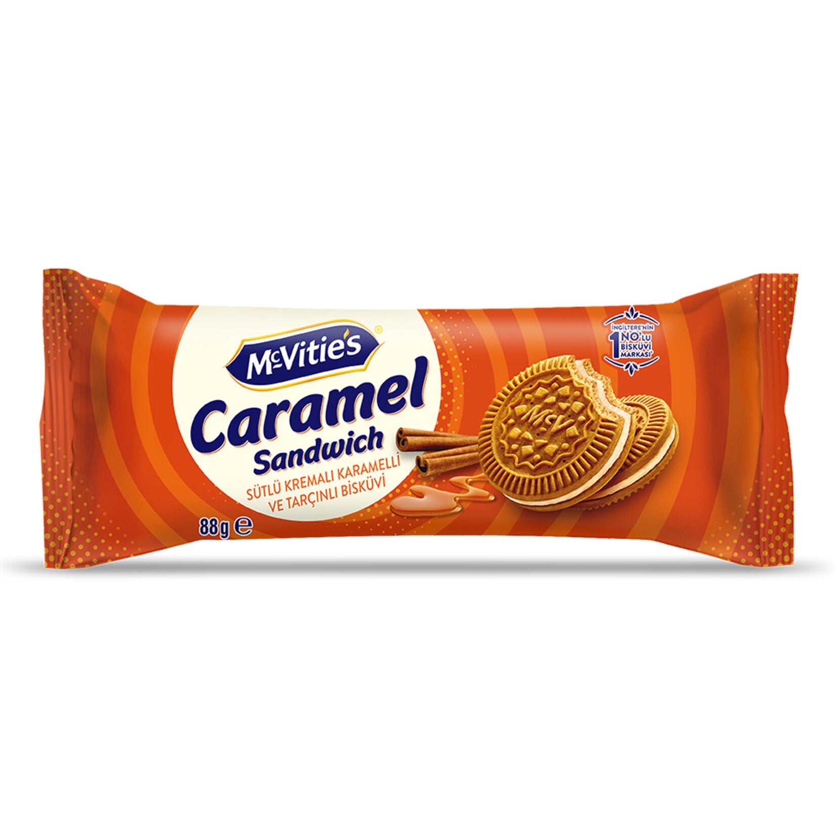McVitie's Caramel Cinnamon Cream Biscuit 88 G