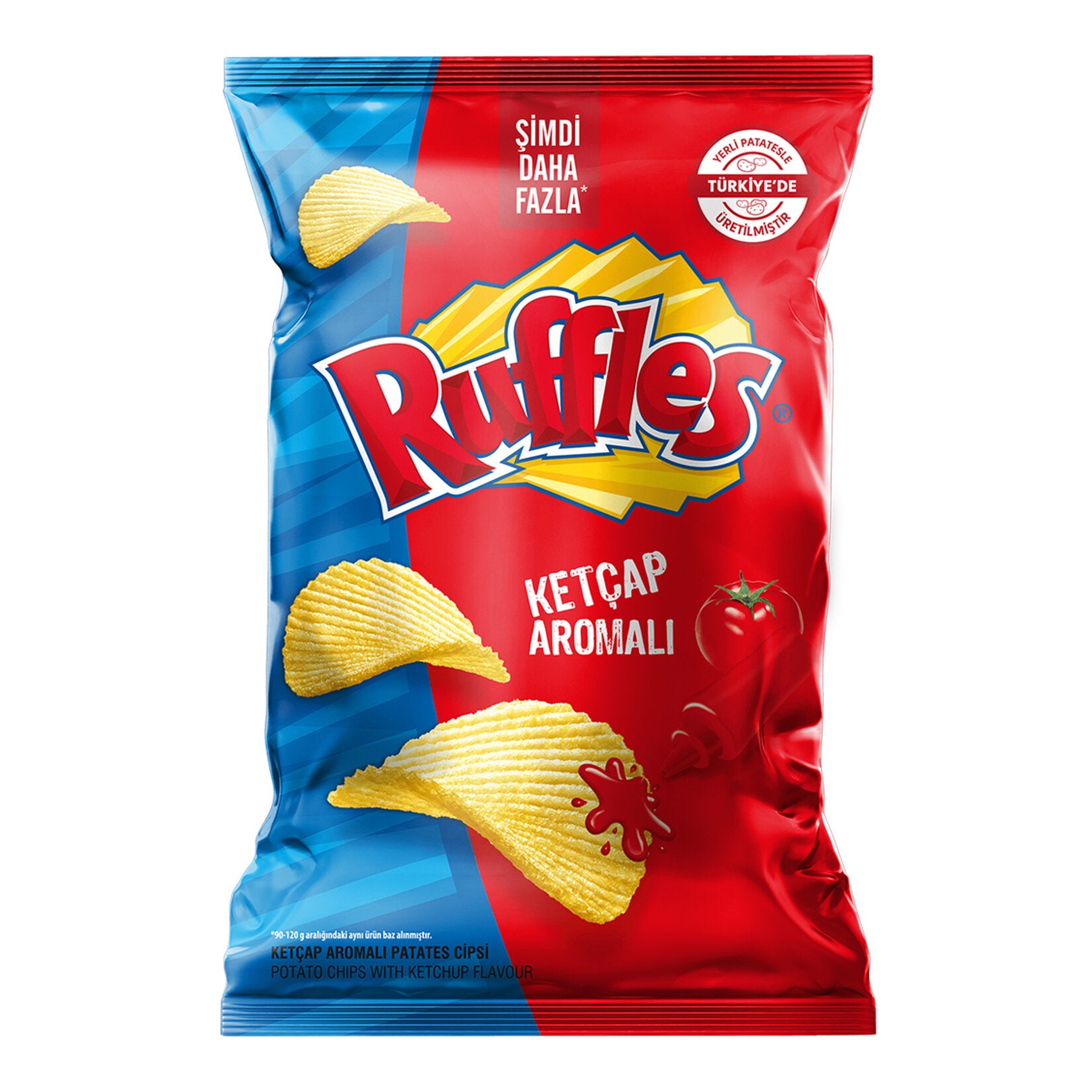 Ruffles Ketçap Aromalı Patates Cipsi Süper Boy 125 G