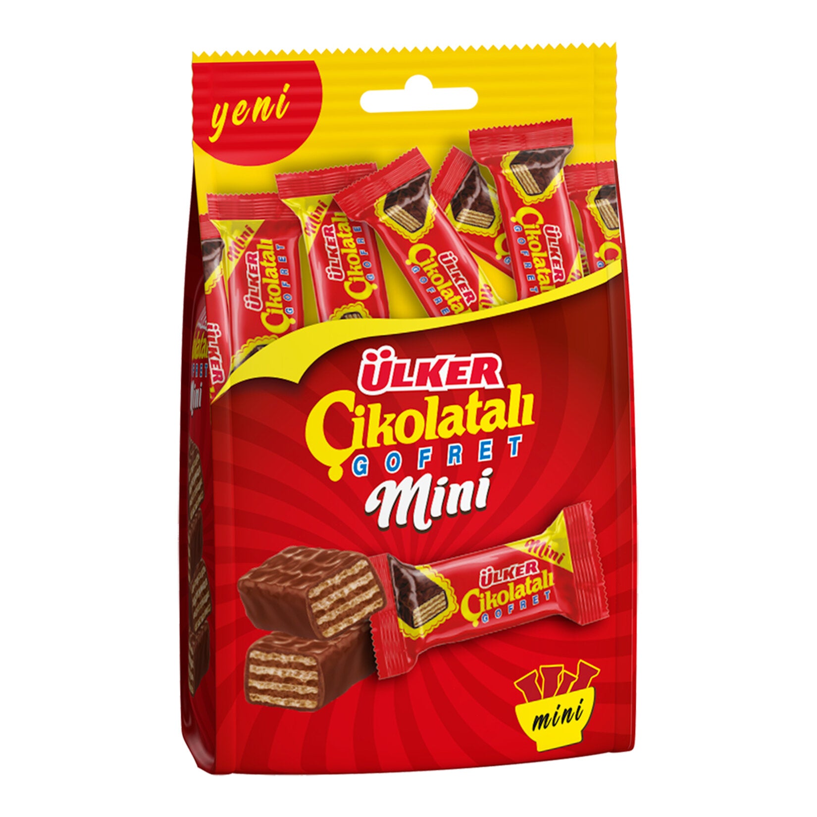 Ülker Mini Chocolate Wafer Multi-Pack (Çikolatalı Gofret Mini Çoklu Paket) 82 G