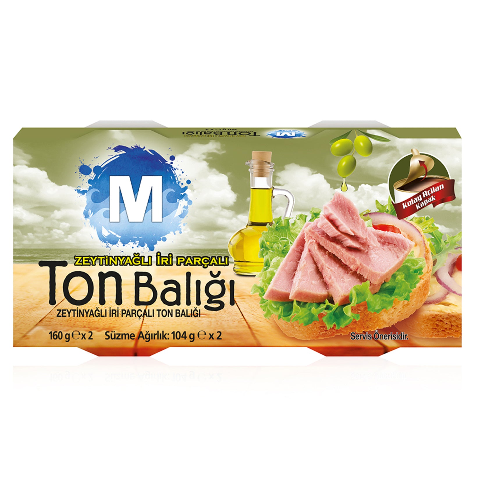 Migros Zeytinyağlı İri Parçalı Ton Balığı 2 x 160 G