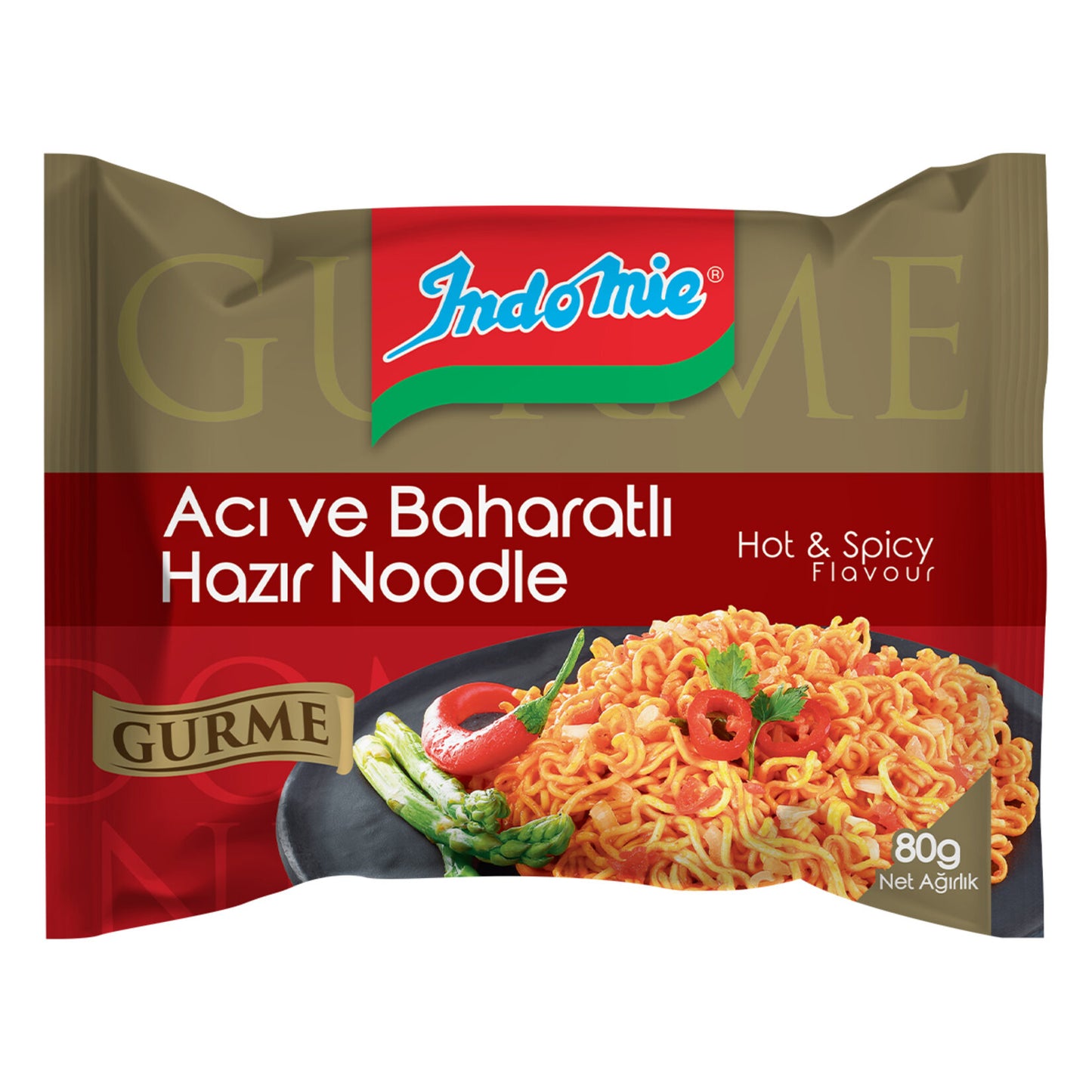 Indomie Gurme Acı Ve Baharatlı Hazır Noodle 80 G
